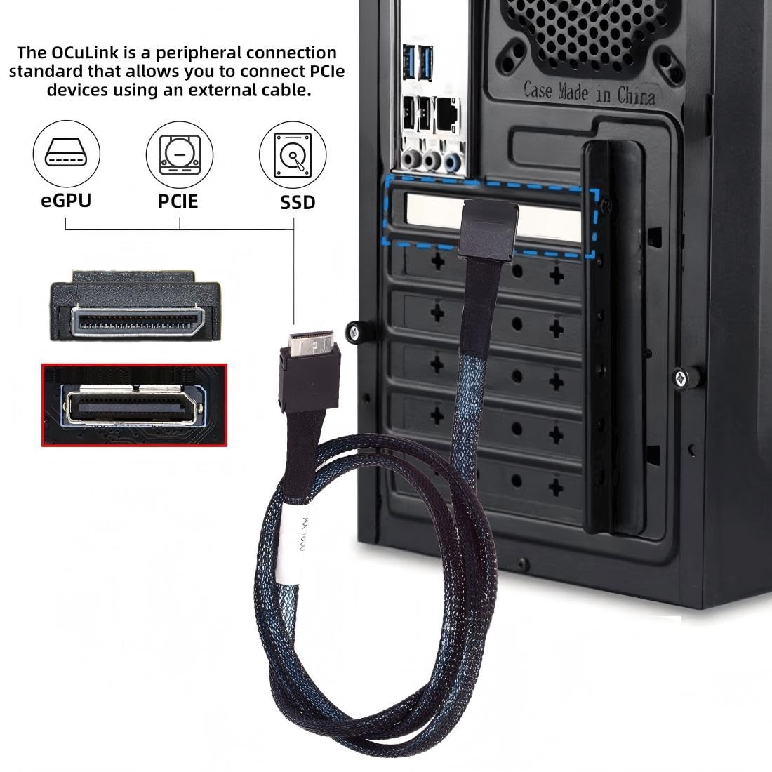 Cable de extensión macho Javic - Oculink Egpu Mini Pc reseña y precio