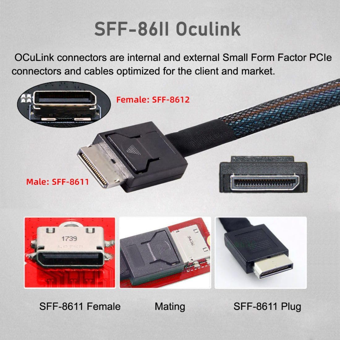 Cable de extensión macho Javic - Oculink Egpu Mini Pc reseña y precio