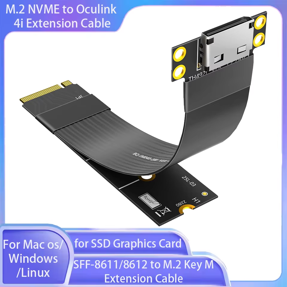 Cable de extensión M.2 NVME a  - Oculink Egpu Mini Pc reseña y precio
